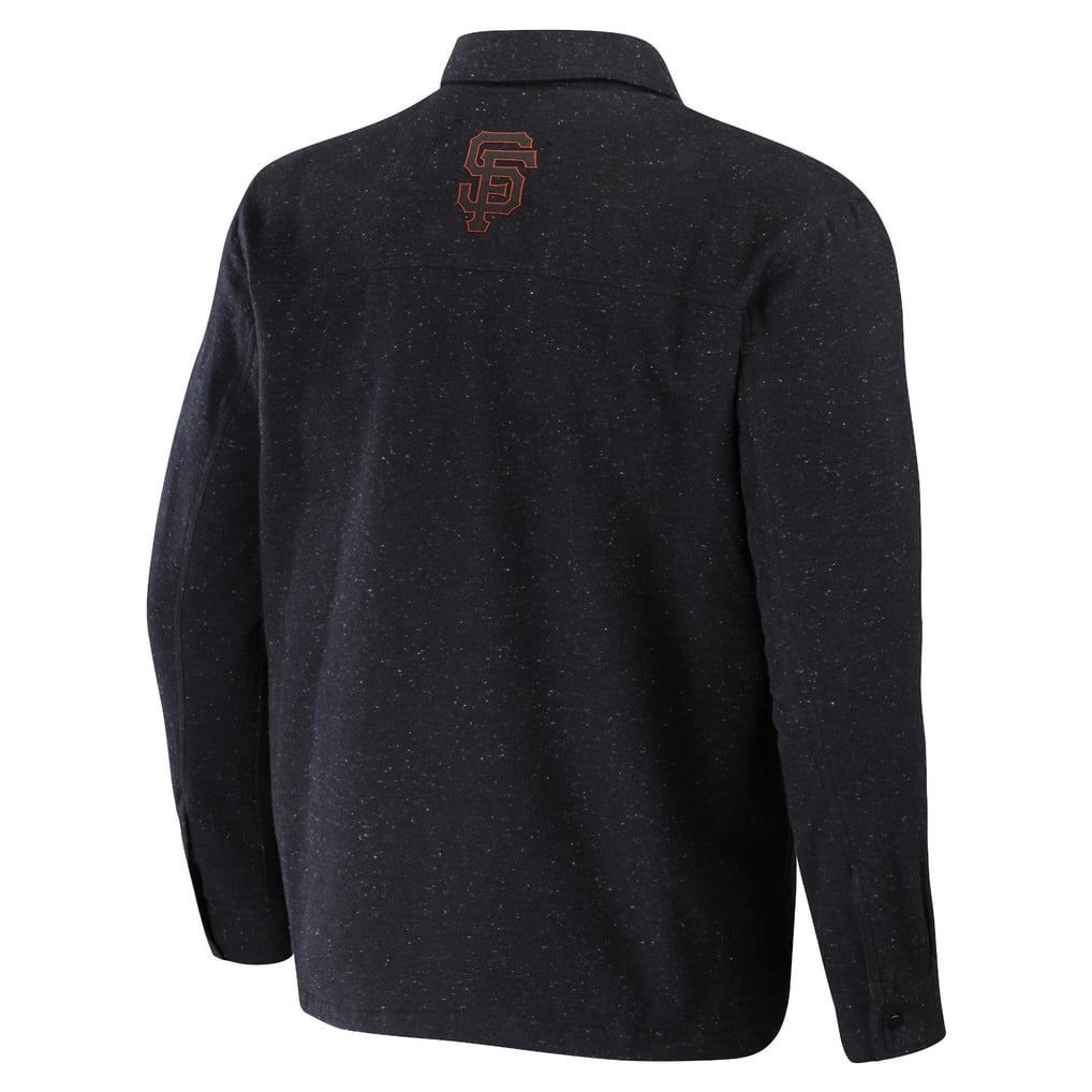 San Francisco Giants Darius Rucker Collection by Fanatics Ringstop Full-Snap Shacket - Black